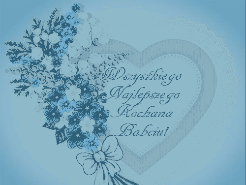 Serce wszystkiego najlepszego kochana Babciu
